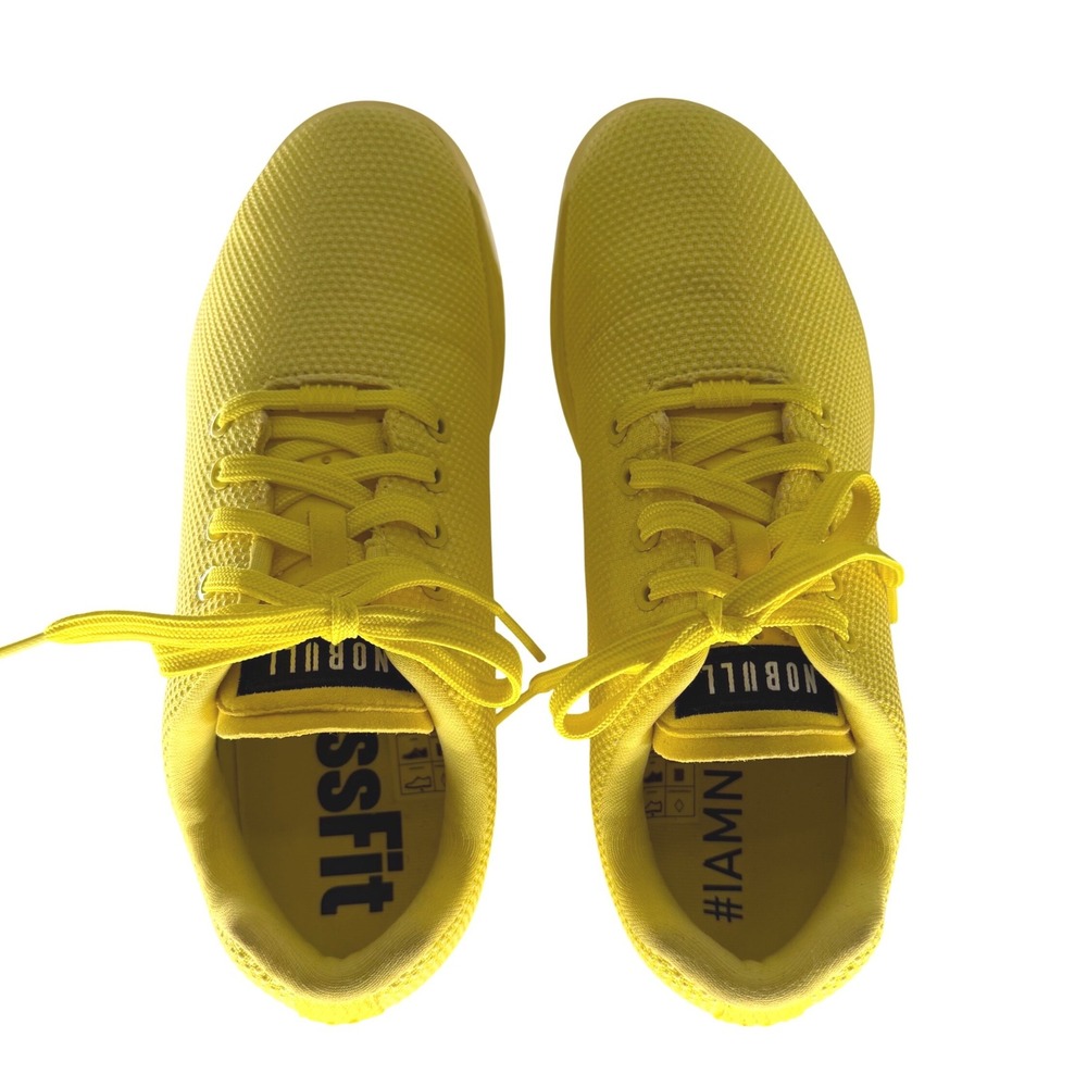 NWOB NOBULL SuperFabric Trainer CrossFit Shoes Lemon Drop W 9 / M 7.5 Low Top - Picture 5 of 9